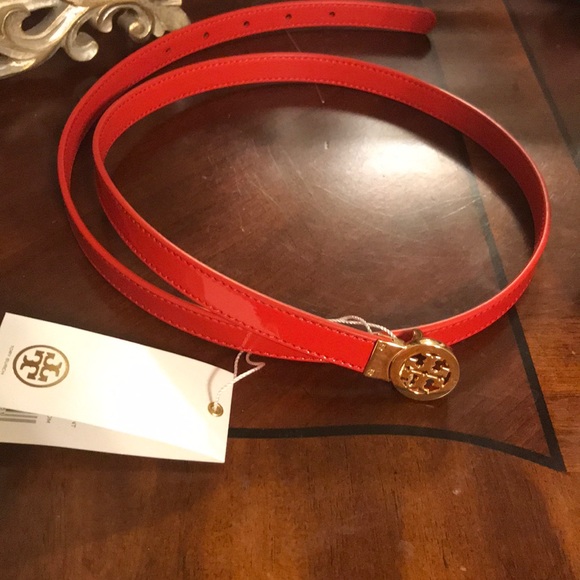 tory burch red belt
